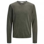 Свитер Jack & Jones Leo Knit Crew Neck, зеленый - фото 3