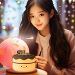 Sanrio Светильник Cake Tap Light D07 Blue Pink Purple - фото 9