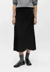 Юбка миди а-силуэта Object, Black - фото