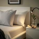 Простыня на резинке, серая, 150x200 см IKEA Bärglim - фото 3