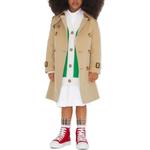 Детский тренч Burberry, цвет Khaki - фото 3