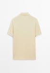 Поло Massimo Dutti MICRO TEXTURED PIQUÉ POLO NECK, Yellow - фото 6