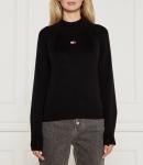 Свитер Tommy Jeans Relaxed fit, черный - фото