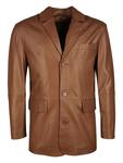 Кожаная куртка JCC Armando, коричневый - фото