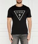 Футболка мужская Guess Jeans из органического хлопка однотонная, черный - фото