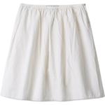 Юбка миди с логотипом MIU MIU, белый - фото