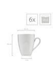 Фарфоровый набор посуды Авалон Sänger, weiß - kaffeebecher set 6-teilig - фото 4