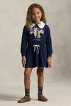 Детское платье Polo Ralph Lauren, темно-синий - фото 4