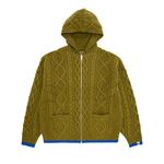 Свитер Supreme x Goodenough Zip Up Hooded Sweater, Olive - фото