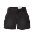 Джинсовые шорты Noisy may Regular Cargo Jeans SMILEY, черный деним - фото