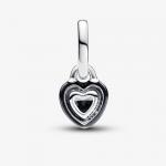 Шарм-подвеска Pandora ME Chakra Heart Mini, серебро/черный - фото