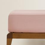 Простыня из хлопка Zara Home Plain-fitted, розовый - фото 2