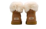 Угги меховые UGG Classic Mini II, коричневый - фото 4