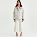 Пуховик Unisex NBNO, серый (серый клетчатый капюшон) - фото 4