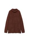 Джемпер Mango TURTLENECK BOUCLE , Cognac - фото 5