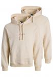 Худи Jack & Jones 2ER PACK, Antique White/Beige - фото