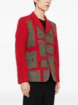 Куртка в технике пэчворк Comme des Garçons Homme Plus, красный - фото 3
