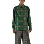 Рубашка мужская зеленая Gucci, зеленый - фото 3