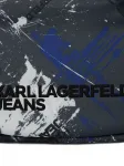 Сумка-мессенджер с граффити-принтом Karl Lagerfeld Jeans, серый - фото 4