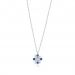 Подвеска Tiffany & Co. Schlumberger Lynn, платина/сапфиры - фото