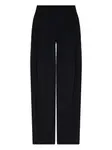 Брюки с боковыми карманами и складками VICTORIA BECKHAM, черный - фото