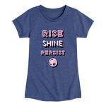 Футболка Barbie Rise, Shine, Persist для девочек 7–16 лет с рисунком Licensed Character - фото