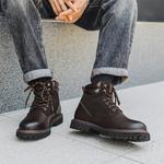 WEISHIBANGWEI Мужские ботинки Martin черные, цвет Black - фото 10