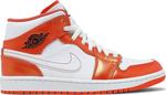 Кроссовки Air Jordan 1 Mid SE Electro Orange, оранжевый - фото