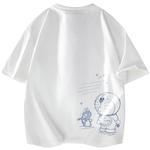 Футболка унисекс Doraemon, белая (в комплекте шорты) - фото