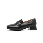 DAPHNE Лоферы женские, черные/бежевые - фото