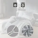 Двустороннее постельное белье серое 1x 155x220 см + 1x 40x80 см Erwin Müller - фото 6