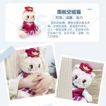 CHINA SOUTHERN Куклы плюшевые Airline Cat Pink Dolls - фото 5