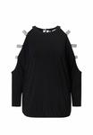 Топ MIAMODA Long sleeved top, Black - фото 7