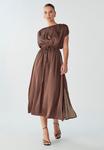 Платье WILLA CAROL MIDI, Tan Based Dot/Brown - фото 6