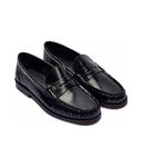 Мокасины женские Tommy Hilfiger лакированные с монограммой, черный - фото 3