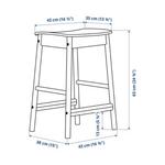 Барный стул Ikea Ronninge, береза - фото 7
