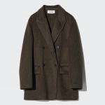 Пальто женское Uniqlo, 38 темно-коричневый - фото