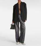 Креповый блейзер MM6 Maison Margiela, черный - фото 2