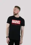 Футболка F4NT4STIC "Символы стирки логотипа Marvel", принт, черный - фото