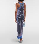 Платье макси с принтом Y/Project, синий - фото 3