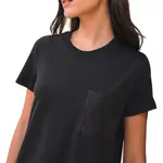 HERMES Женское черное платье с коротким рукавом - фото 5