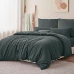Комплект постельного белья RUIKASI, 3 предмета, 200х200/80x80, антрацит - фото 3
