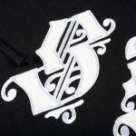 Толстовка Supreme Old English Wrap Hooded Sweatshirt 'Black', черный - фото 4