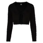 Кардиган Urban Classics Tied Cropped Feather, черный - фото 3