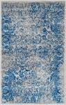 Ковер SAFAVIEH, 61 x 92 см, Adirondack Collection, Grey & Blue, Oriental Distressed, не линяет, прост в уходе, идеален для помещений с высокой проходимостью: гостиная, столовая, спальня (ADR109A) - фото