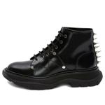 Кроссовки leather tread ankle boots 'black' Alexander Mcqueen, черный - фото