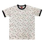 Футболка Supreme Scatter Ringer Tee 'White', белый - фото 2