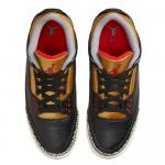Кроссовки Nike Air Jordan 3 Retro, черный/золотой/бежевый - фото 4