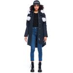 Парка Moose Knuckles Stirling Shearling Neoshear, темно-синий - фото