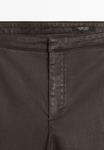 Брюки Massimo Dutti FLARE FIT CROPPED, Mottled Dark Brown - фото 7
